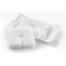 Ligasano weiß steril Schlitzkompresse 5x5x1cm