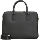 Boss New Crosstown Aktentasche Leder 39 cm Laptopfach schwarz