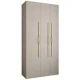 abiks möbel Drehtürenschrank COMO 120 x 245,5 x 40 cm Gold