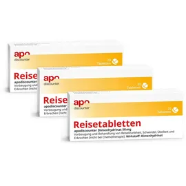 apodiscounter Reisetabletten Dimenhydrinat 50 mg Tabletten 20 St.