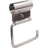 tecuro 1000 WC-Toilettenpapierhalter für Stütz- und Haltegriffe, Behindertengerecht, Edelstahl poliert - für Bad und Wc