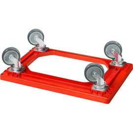 Logiplast Transportroller 7 Stück E2-Kasten rot