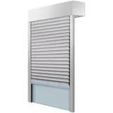 Schellenberg Aufsatzrolladen-Set für Fenster 80 cm x 100 cm Weiß/Grau