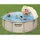 BESTWAY Power Steel Frame Pool Set 396 x 107 cm inkl. Filterpumpe Rattanoptik