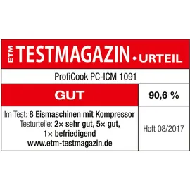 Proficook Eismaschine 1500ml