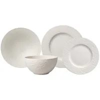 Villeroy & Boch Manufacture Rock Geschirr-Set 4-tlg. weiß