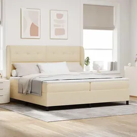 vidaXL Boxspringbett 200 x 200 cm Weiß