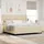 vidaXL Boxspringbett 200 x 200 cm Weiß