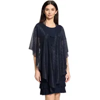Vera Mont Damen im Glitzer-Look ACC, Blue/Black | Gr.: onesize