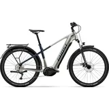 Ghost E-Teru B Universal EQ Trekking E-Bike (27,5" | 625Wh | perlengrau / dunkelblau) Größe: 40 cm