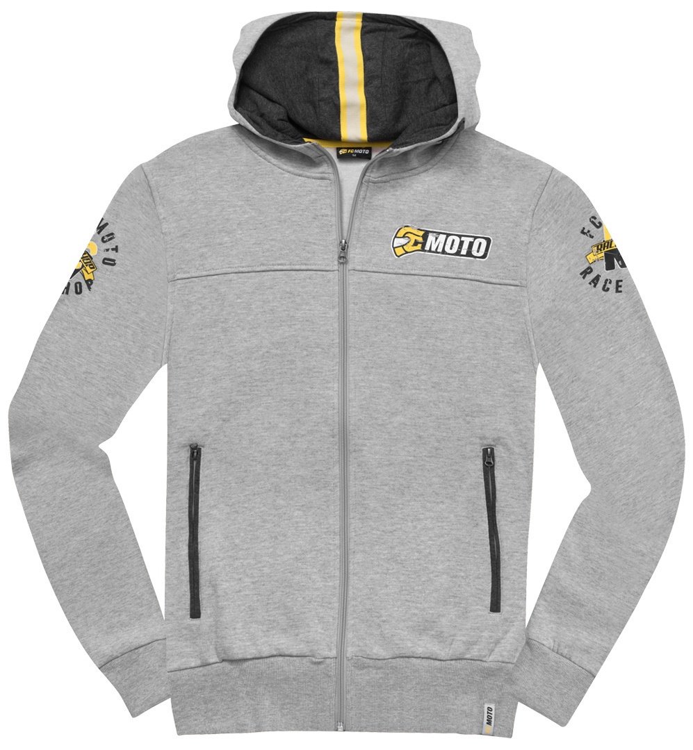 FC-Moto Effortless Zip-hoodie, grijs, S