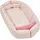 Sterntaler Babynest Hase Hanni 70x50cm - weiches Kuschelnest aus Baumwoll-Mischgewebe - beidseitig verwendbar & wandelbar zur Krabbeldecke - mit Schlaufen für Spielzeug - Geschenk Idee, quarzrosa