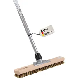BawiTec Schrubber Großraumschrubber 40 cm Braun mit Teleskopstiel 200 cm
