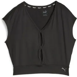 PUMA Damen Shirt STUDIO YOGINI LITE TREND T, PUMA BLACK, M