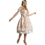 Tectake Traunstein Midi-Dirndl beige XXL