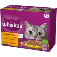 Whiskas Adult 12x85g: Nassfutter für adulte Katzen mit Huhn,