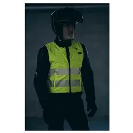 Dainese Protektorenweste Smart D-Air® Hi-Vis Airbag Weste, Wasserdicht Atmungsaktiv belüftet protektoren abriebfest reißfest wa gelb XS
