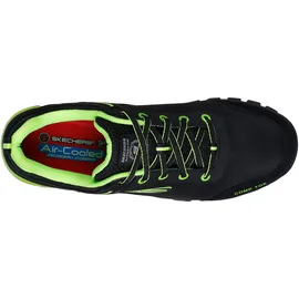 SKECHERS GATLON STRIGAX Konstruktionsstiefel für Herren, Black Lime Leather Synthetic Textile, 43
