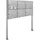 AL Briefkastensysteme 5 Fächer Premium Edelstahl Stand Briefkasten Anlage mit Klingeln, Post A4 modern, robust, wetterfest, Artikelnummer: 331V5S3KS