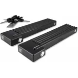 Cube Rigid 100 Pure Twin Pack Schwarz Faltschloss