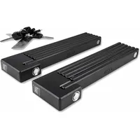 Cube Rigid 100 Pure Twin Pack Schwarz Faltschloss