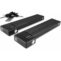 Cube Rigid 100 Pure Twin Pack Schwarz Faltschloss