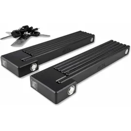 Cube Rigid 100 Pure Twin Pack Schwarz Faltschloss