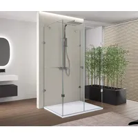 Bernstein Duschkabine Bernstein EX412 U-Form 8mm Nano Echtglas 90x90x195cm