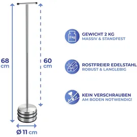 Wenko Türstopper Modell Big Boy Silber 11 x 68 cm
