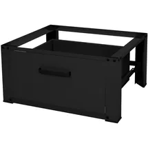 ML-Design Waschmaschinen Untergestell mit Schublade 63 x 54 cm Schwarz