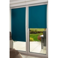 K-HOME Thermorollo Verdunklungsrollo ohne Bohren Petrol B95 x H150