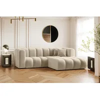 Kaiser Möbel Ecksofa L-form Sofa Grand Modular Stoff Haga und Salvador, Große Auswahl an Farben, moderner Stil, modular beige