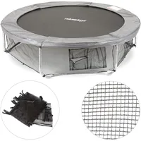Relaxdays Gartentrampolin Ø 183 cm Schwarz