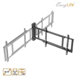 Easy Life EasyLife - TV Wandhalterung elektrisch schwenkbar, 32-75 Zoll, VESA bis 600x400 (schwarz) - Schwarz