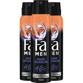Fa Pflege Dark Passion Deodorant Spray 3 x 150 ml