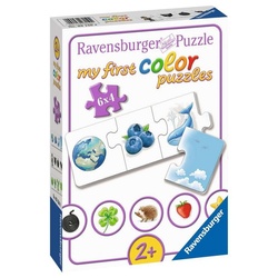 Ravensburger Puzzle 6 x 4 Teile Kinder Puzzle my first color puzzle Farben lernen 03150, 4 Puzzleteile