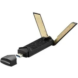 ASUS USB-AX56 Dual-Band AX1800 USB-WLAN-Adapter (WiFi 6, externe Antenne, WPA3-Security, Plug-and-Play)