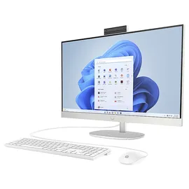 HP 27-cr1300ng, All-in-One PC, mit 27 Zoll Display Touchscreen, Intel® U-Series 125U Prozessor, 16 GB RAM, 512 SSD, Intel®, UHD Graphics, Weiß Windows 11 Home (64 Bit)