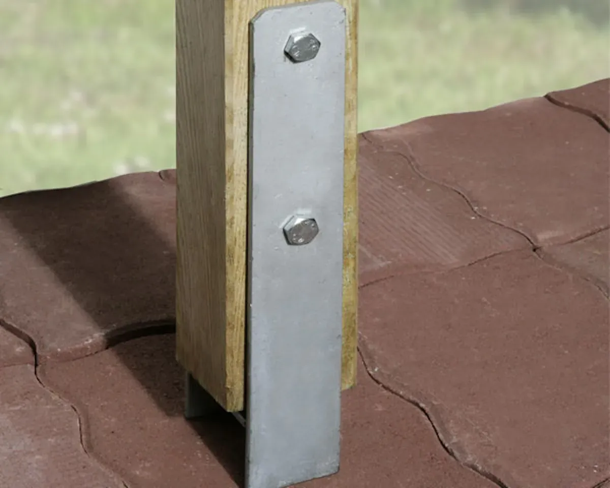 Weka H-Anker-Set für Anlehncarport Gr. 3 (4 Anker für 9 x 9 cm Pfosten)