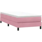 vidaXL Boxspringbett 90 x 210 cm Rosa