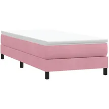 vidaXL Boxspringbett 90 x 210 cm Rosa