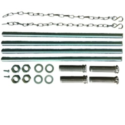 ACO Montageset Standardmontage auf Perimeterdämmung an gemauerter Kellerwand, Dämmstärke 120/140 mm