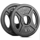 Amonax AMONAX Gusseisen Hantelscheiben Set, 2,5kg, 5kg, 10kg Hantel Set für 25mm & 50mm Olympia Gewichte Hantel Bar, Metall Hantelscheiben für Gewichtheben und Hip Thrust, Hantelscheiben für Home Gym