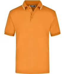 Poloshirt Tipping "JN034" - 3XL - orange/white