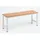 Sz-Metall Umkleidebank 100 x 42 x 30 cm grau
