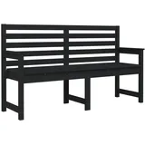 vidaXL Gartenbank 159,5 x 48 x 91,5 cm Schwarz