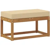 vidaXL Hocker Bank 79 x 43 x 37 cm Beige