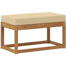 vidaXL Hocker Bank 79 x 43 x 37 cm Beige