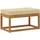 vidaXL Hocker Bank 79 x 43 x 37 cm Beige
