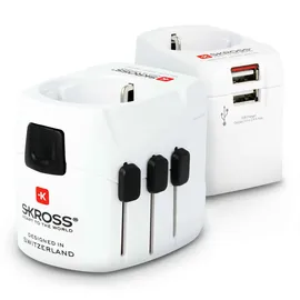 SKROSS World Adapter PRO Light USB 3 Polig (Stromversorgung)